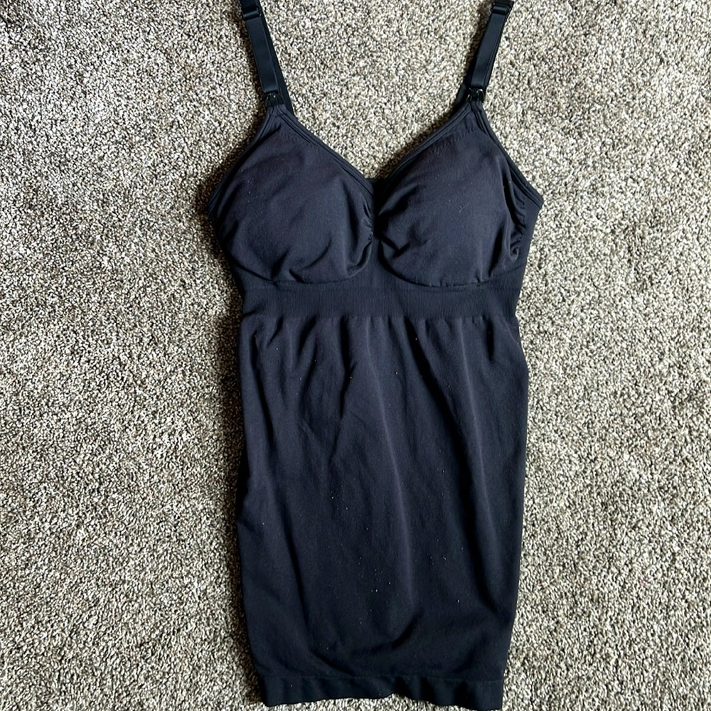 Black Maternity/Nursing tank, GUC, size M